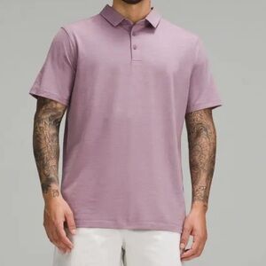 Lululemon Evolution Polo Short Sleeve Shirt Lavender Small Men’s Casual Golf. 13
